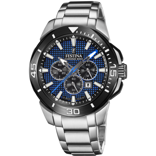Relógio-Festina-Chrono-Bike-F20641/2-Azul-Com-Correia-De-Aço-Inoxidável-316l