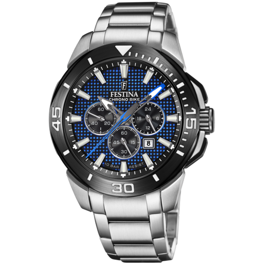Relógio-Festina-Chrono-Bike-F20641/2-Azul-Com-Correia-De-Aço-Inoxidável-316l