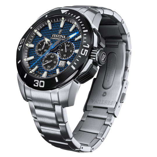 Relógio-Festina-Chrono-Bike-F20641/2-Azul-Com-Correia-De-Aço-Inoxidável-316l