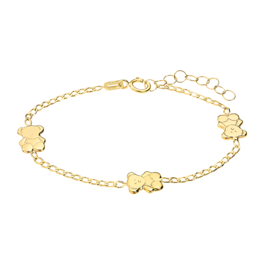 FG00064/14 0.9gr PULSERA-BEBE.9K.AMARI.3-OSO-8MM.LIS