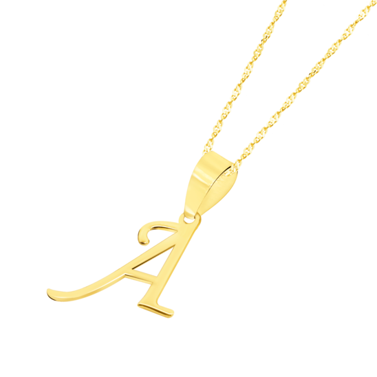 HIN00022/A COLLAR.INICIAL-A.LISO.  0.83gr