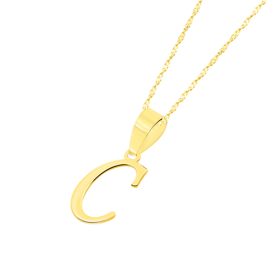 HIN00022/C COLLAR.INICIAL-C.LISO.  0.94gr