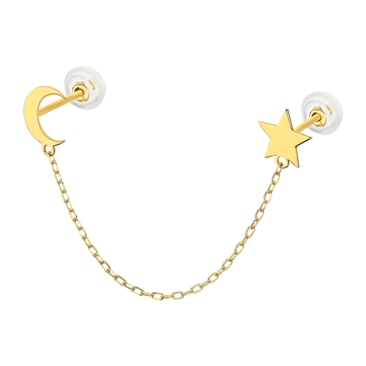 HIN00033 PIERCING.SILI-ORO.ESTR-5MM  0.34gr