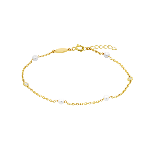 HIN00066/18 PULSERA.6-PERLAS.16+2CM  1gr