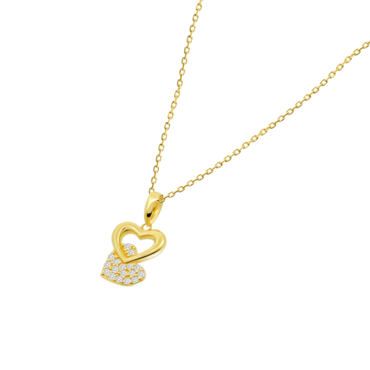 HIN00086/43 COLLAR.COLGANTE.CORAZONES.  1.37gr