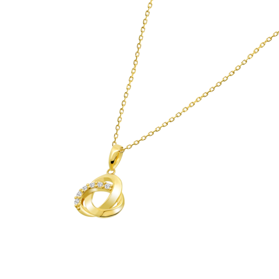 HIN00091/43 COLLAR.COLGANTE.NUDO.CIRC.  1.39gr