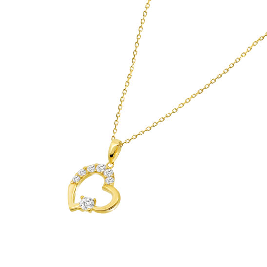 HIN00099/43 COLLAR.CORAZON.CIRC.40+3CM  1.28gr
