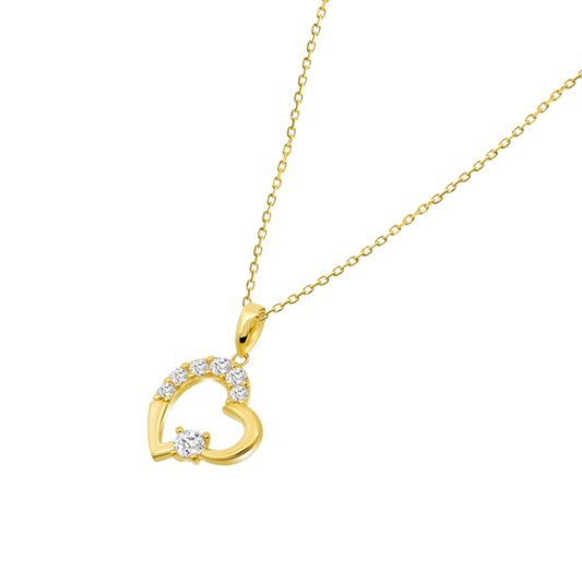 HIN00099/43 COLLAR.CORAZON.CIRC.40+3CM  1.28gr
