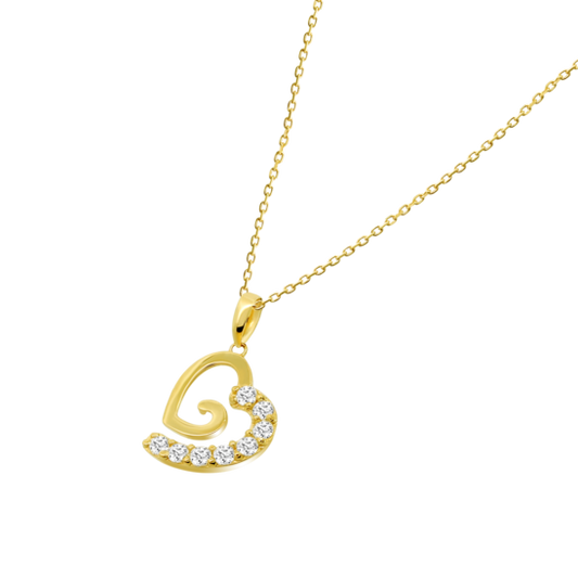 HIN00105/43 COLLAR.COLGANTE.CORAZON.CI  1.27gr