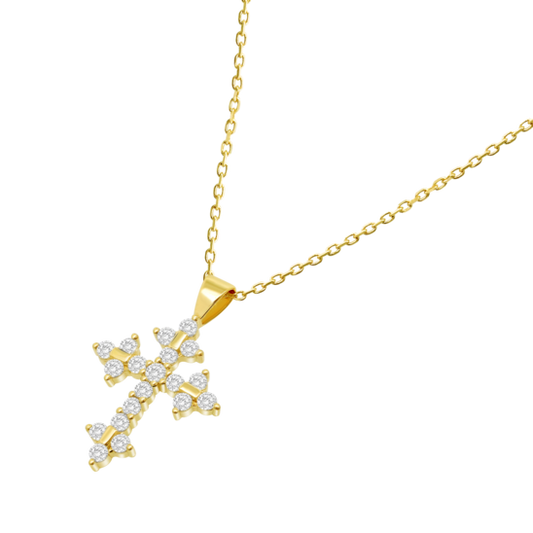 HIN00120/43 COLLAR.COLGANTE.CRUZ.CIRC.  1.23gr