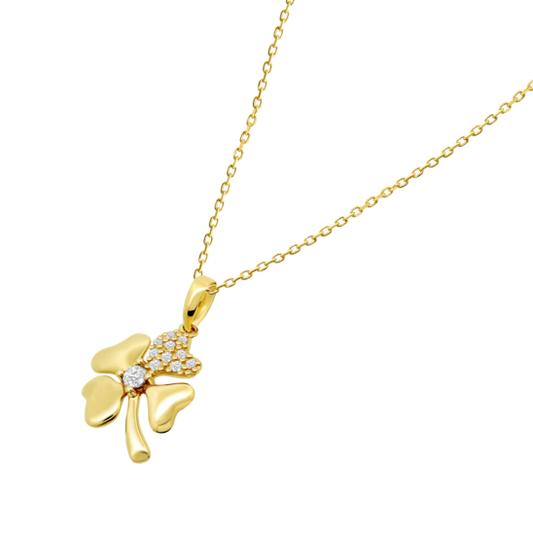 HIN00121/43 COLLAR.COLGANTE.TREBOL.CIR  1.46gr