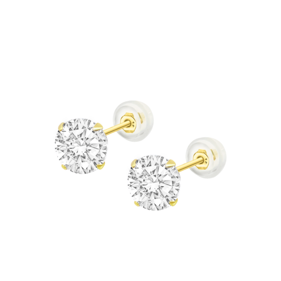 HIN00158/8 CHATON.SILI-ORO.CIRC-8MM  0.2gr