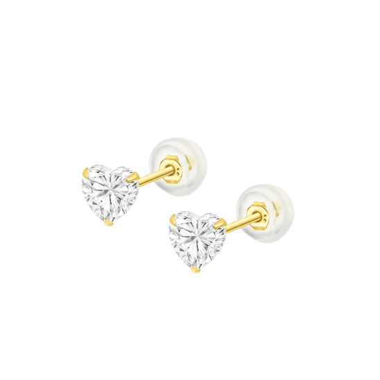 HIN00159/6 CHATON.9KA.SILI-ORO.CORAZON.C  0.26gr