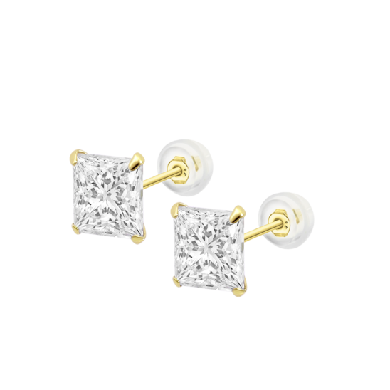 HIN00161/8 CHATON.SILI-ORO.CUADRADO.C  0.48gr