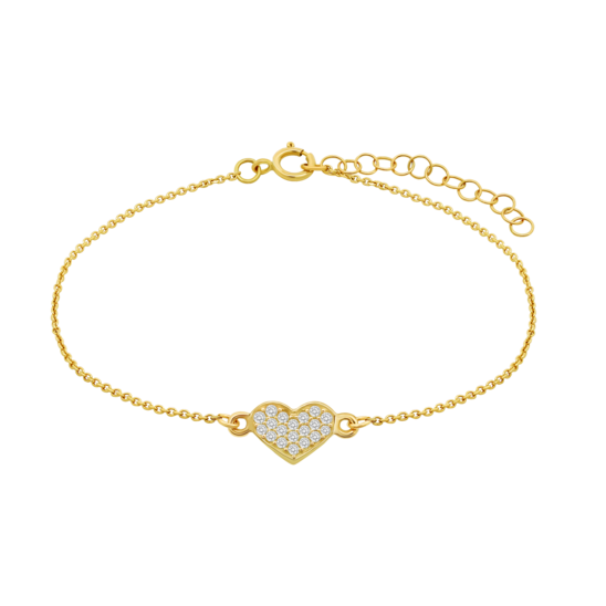 HIN00163/18 PULSERA.9K.AMARI.CORAZON-8MM.CIRC.1