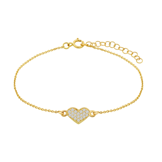HIN00163/18 PULSERA.9K.AMARI.CORAZON-8MM.CIRC.1