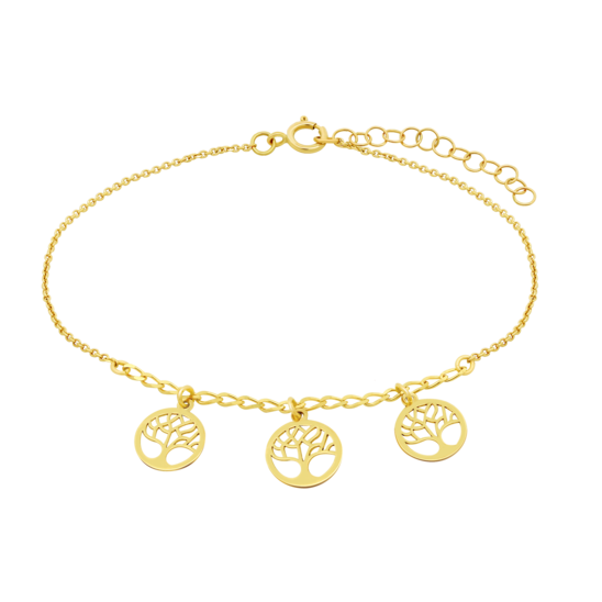 HIN00191/19 PULSERA.ESLAB.3-ARBOLES-8M  0.89gr