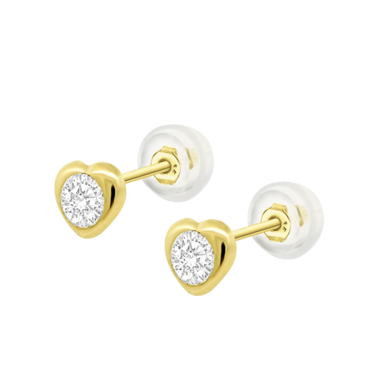 HIN00198/6 CHATON CORAZON.SILI-ORO.6M  0.36gr