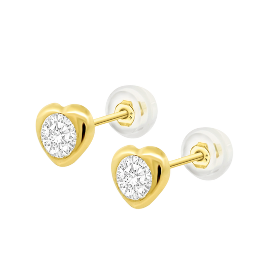 HIN00198/8 CHATON CORAZON.SILI-ORO.8M  1.86gr