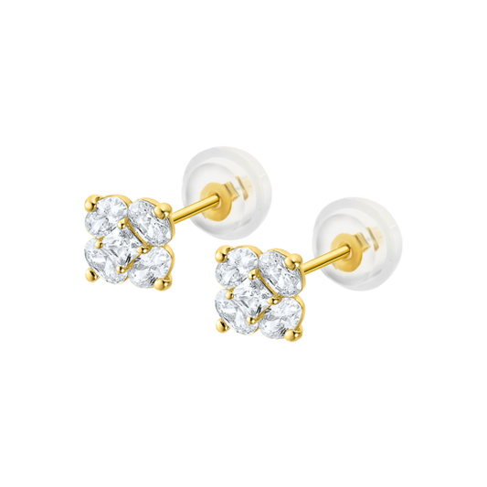 HIN00205 CHATON.SILI-ORO.FLOR-5MM.C  0.36gr