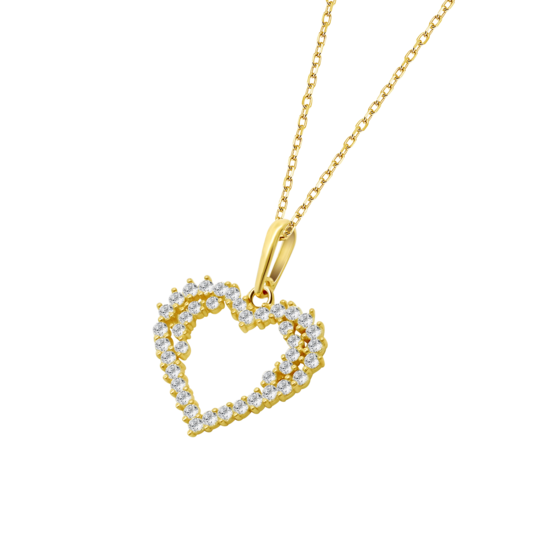 HIN00209/45 COLLAR CORAZON-12MM.CALADO  1.14gr