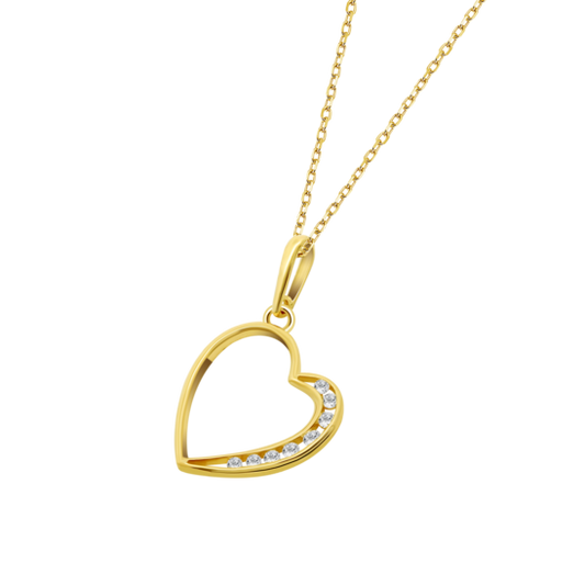HIN00211/45 COLLAR.CORAZON-13MM.CIRC  1.11gr