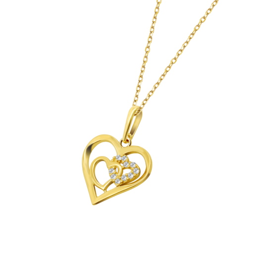 HIN00215/45 COLLAR.CORAZON-12MM.CIRC  1.18gr