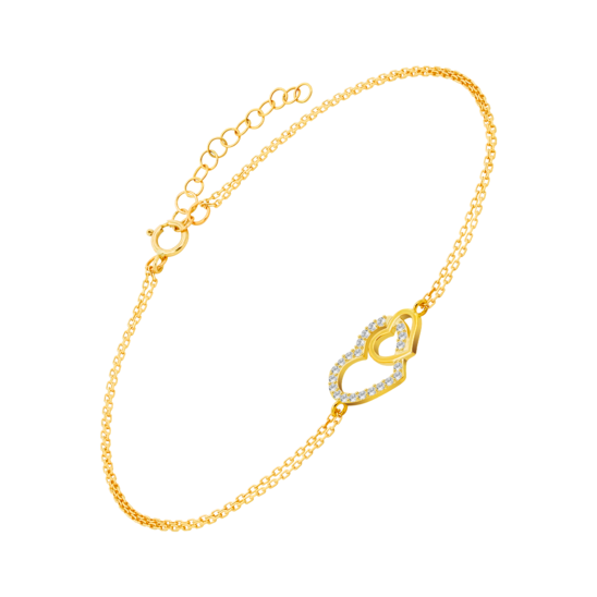 HIN00251/19 PULSERA.DOBL-CAD.CORAZ-13M  1.02gr