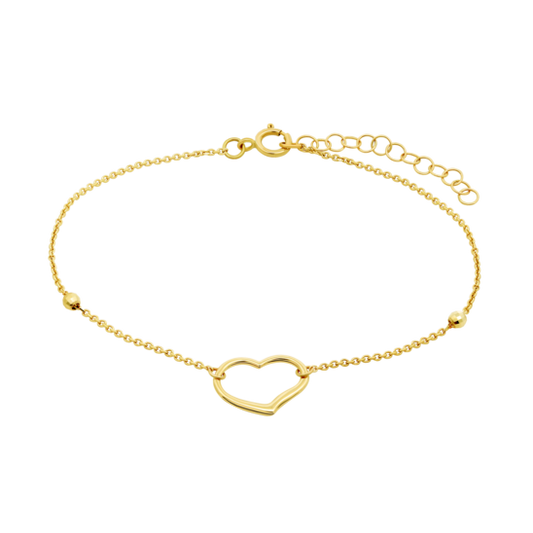 HIN00261/19 PULSERA.BICOLOR.CORAZON-12MM.CIR  0.72gr