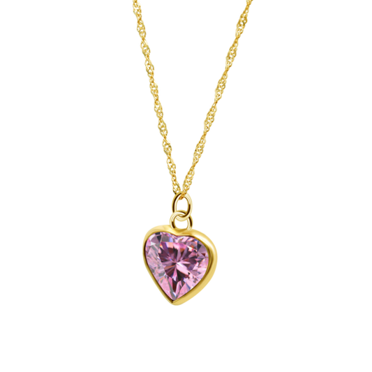 HIN00281/45 COLLAR.CORAZON-6MM.CIRC-RO  0.94gr