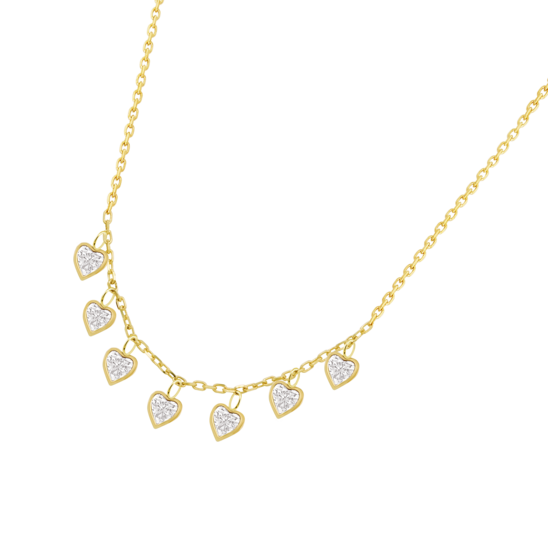 HIN00327/45 COLLAR.9K.AMARI.7-CORAZ.CIRC-BLANCA 1 gr