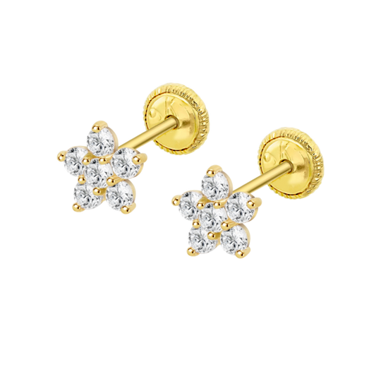 HIN00343/6 PNDT-BB.9K.AMARI.ROSCA.FLOR-6MM.CIR 0.58gr