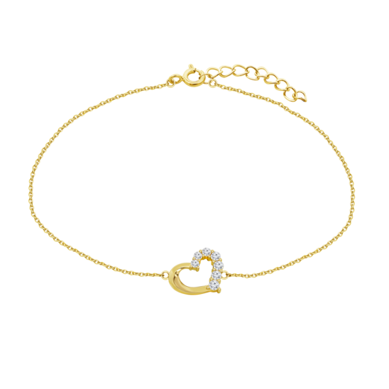 HIN00366/19 PULSERA.9K.AMARI.CORAZON.CIRC.16+3C