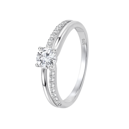 HIN00374/18 SORTIJA.9K.BLANCO.SOLITARIO.CIRC-5M