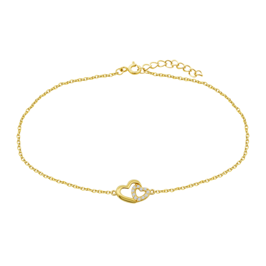HIN00397/18 PULSERA.9K.AMARI.CORAZON-9MM.CIRC.1