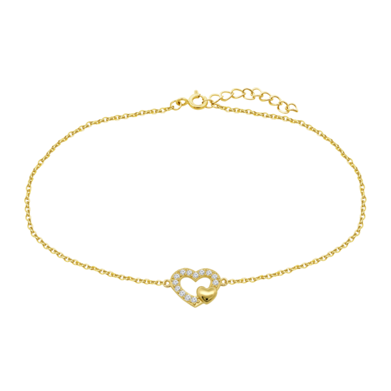 HIN00403/18 PULSERA.9K.AMARI.CORAZON-9MM.CIRC.1