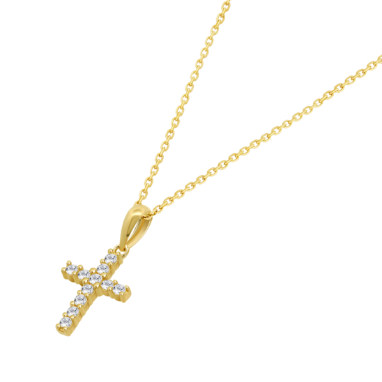 HIN00407/43 COLLAR.9K.AMARI.CRUZ-10MM.CIRC.40+3