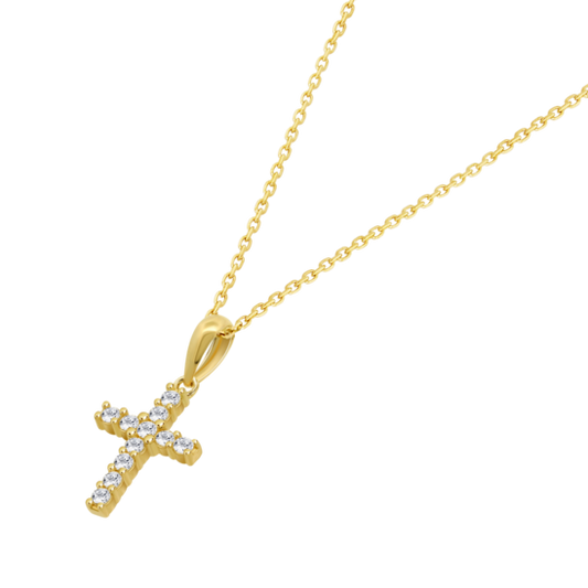 HIN00407/43 COLLAR.9K.AMARI.CRUZ-10MM.CIRC.40+3