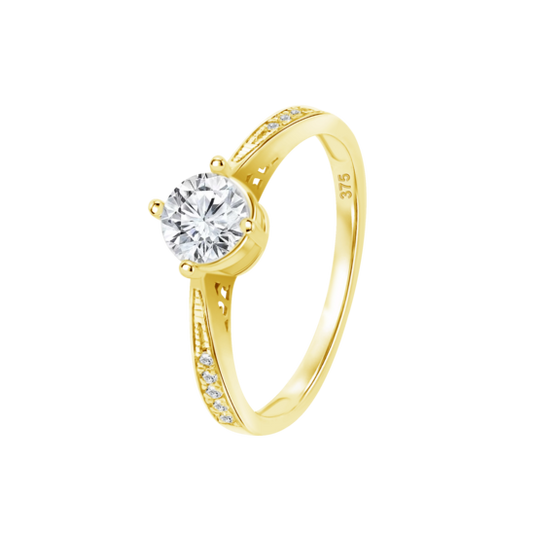 HIN00422/12 SORTIJA.9K.AMAR.SOLITARIO.CIRC-5MM 1.45gr