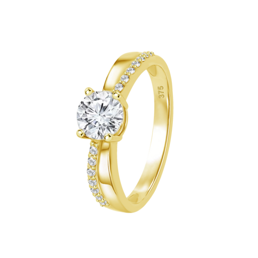 HIN00423/16 SORTIJA.9K.AMAR.SOLITARIO.CIRC-6MM 1.85gr