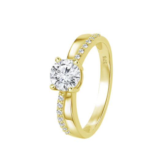 HIN00423/18 SORTIJA.9K.AMAR.SOLITARIO.CIRC-6MM 1.85gr