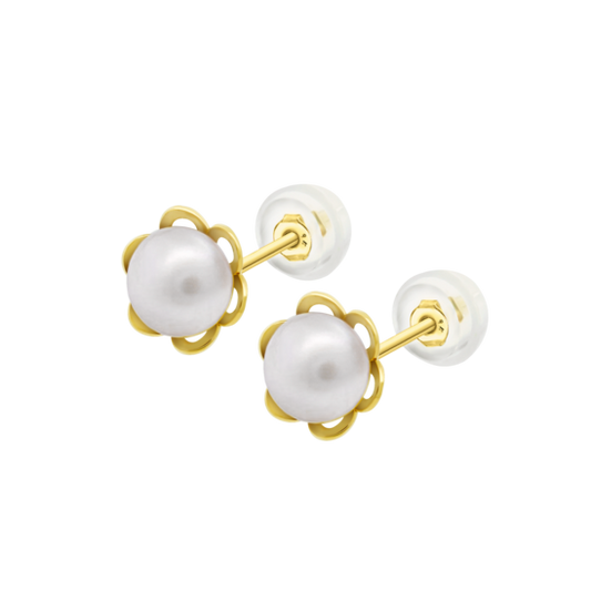 HIN00432/5 PEND.9K.FLOR.PERLA 0.37gr