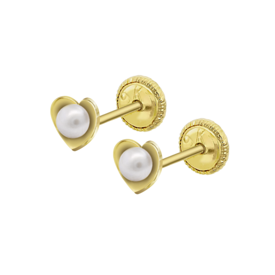 HIN00434/3 PEND.9K.CORAZON.PERLA 3MM 0.26gr