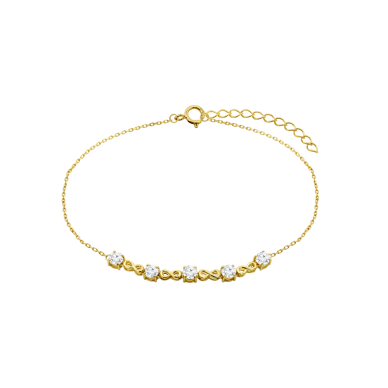 HIN00491/19 1 80gr  PULSERA.SRA.INFINITO.CIRC.16+3CM