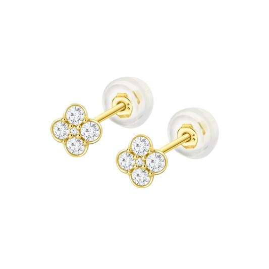 HIN00498 0gr PENDIENTE.FLOR.9K.CIRC