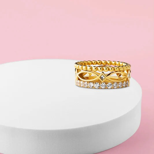 Melano Friends Glam Ring Set