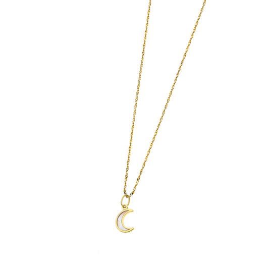 LG00152/43 COLLAR.LUNA-9MM.NACAR.40+3  1gr