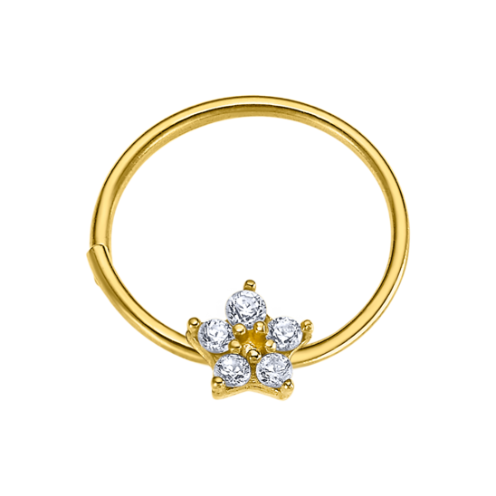 LG00295 PIRCING.ARO.FLOR.CIRC  0.14gr