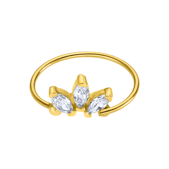 LG00296 PIRCING.ARO.CIRCONITAS.  0.18gr