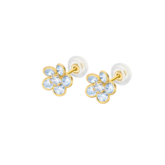 LG00303 PDTES.9K.AMARI.SILI-ORO.FLOR-8MM.CI 0.36 gr